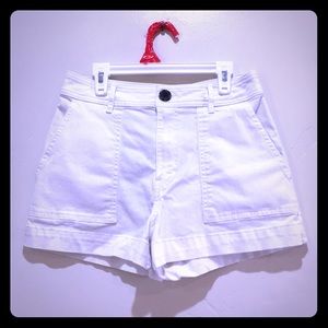 H&M Cream HighWaist Short with pockets